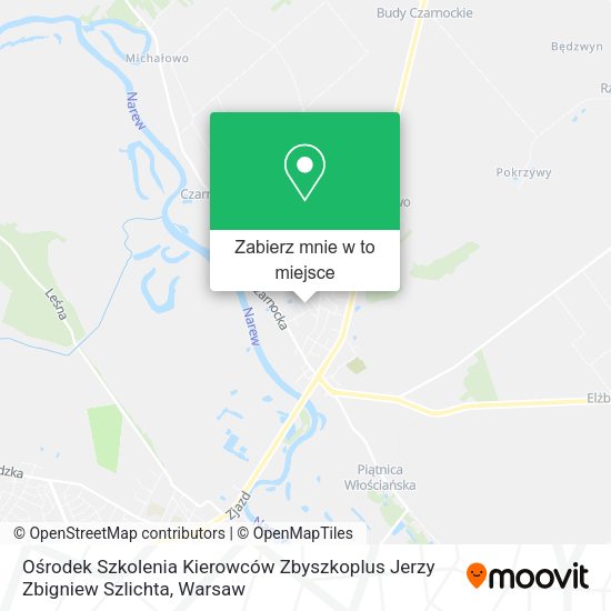 Mapa Ośrodek Szkolenia Kierowców Zbyszkoplus Jerzy Zbigniew Szlichta