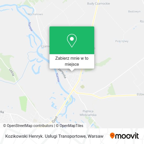 Mapa Kozikowski Henryk. Usługi Transportowe