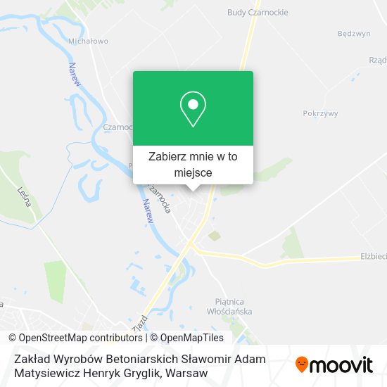 Mapa Zakład Wyrobów Betoniarskich Sławomir Adam Matysiewicz Henryk Gryglik