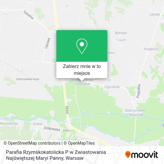 Mapa Parafia Rzymskokatolicka P w Zwiastowania Najświętszej Maryi Panny