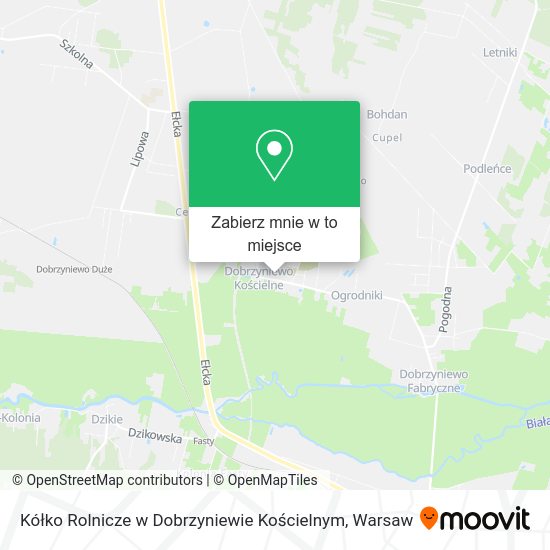 Mapa Kółko Rolnicze w Dobrzyniewie Kościelnym