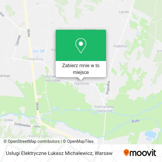 Mapa Usługi Elektryczne Łukasz Michalewicz