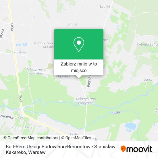 Mapa Bud-Rem Usługi Budowlano-Remontowe Stanisław Kakareko