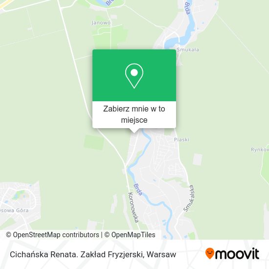 Mapa Cichańska Renata. Zakład Fryzjerski