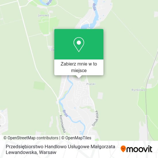 Mapa Przedsiębiorstwo Handlowo Usługowe Małgorzata Lewandowska