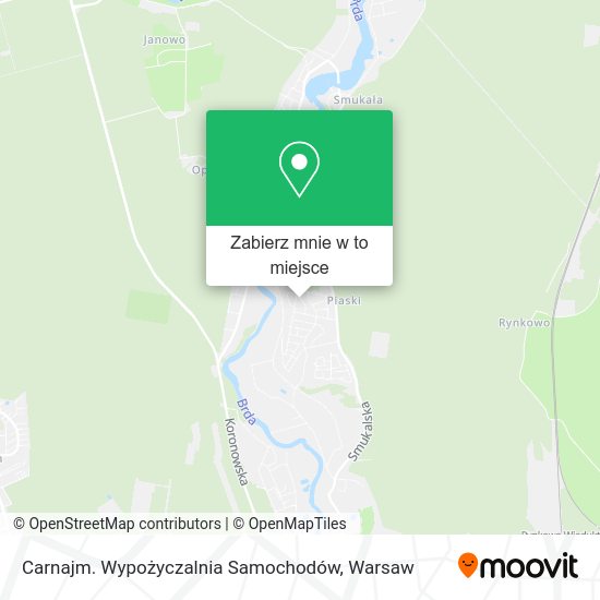 Mapa Carnajm. Wypożyczalnia Samochodów