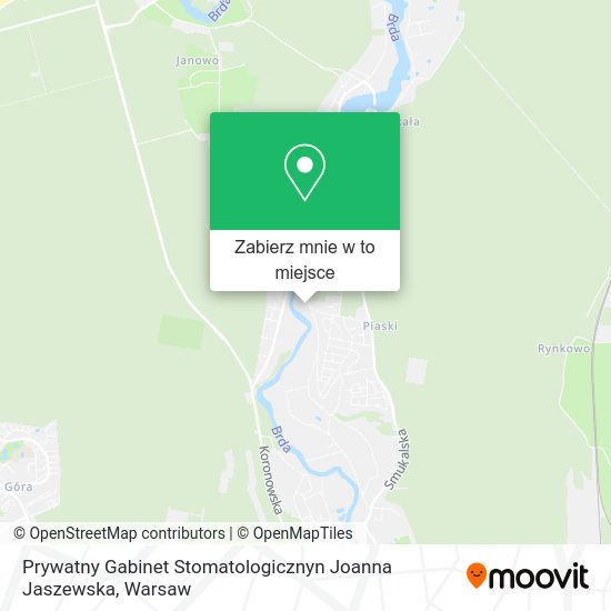 Mapa Prywatny Gabinet Stomatologicznyn Joanna Jaszewska