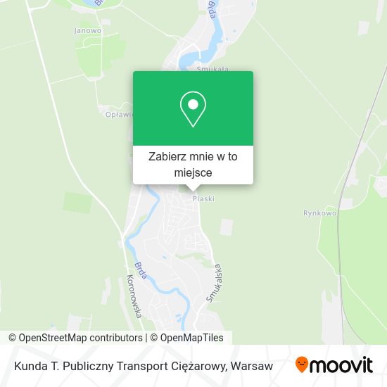 Mapa Kunda T. Publiczny Transport Ciężarowy