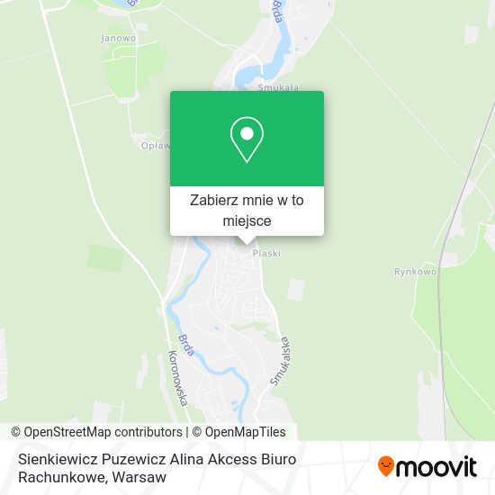 Mapa Sienkiewicz Puzewicz Alina Akcess Biuro Rachunkowe