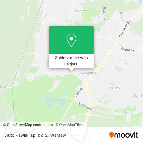 Mapa Auto Pawlik. sp. z o.o.