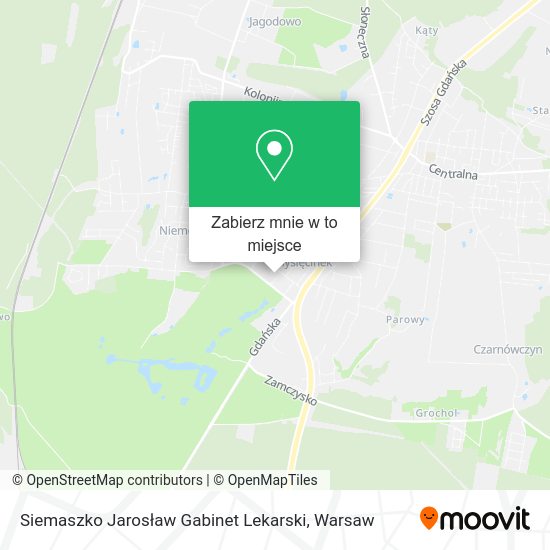 Mapa Siemaszko Jarosław Gabinet Lekarski