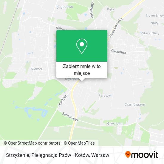 Mapa Strzyżenie, Pielęgnacja Psów i Kotów