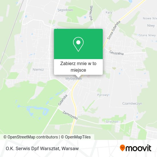 Mapa O.K. Serwis Dpf Warsztat