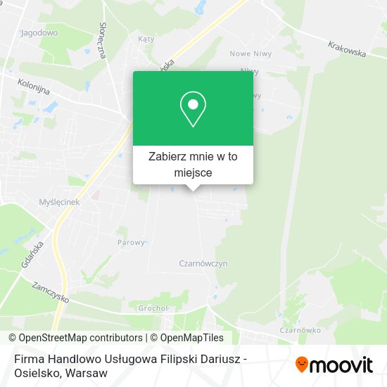 Mapa Firma Handlowo Usługowa Filipski Dariusz - Osielsko