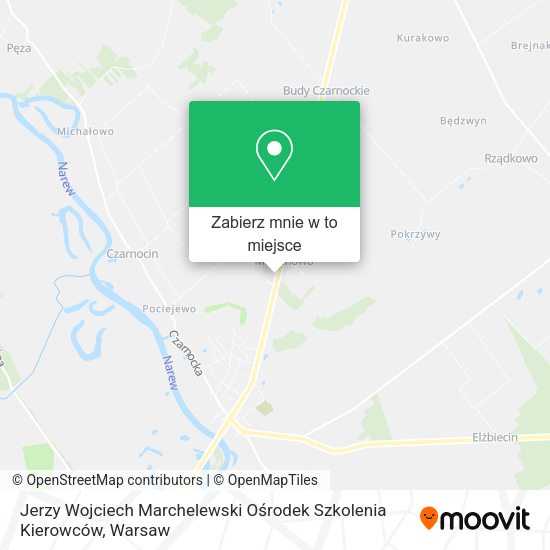 Mapa Jerzy Wojciech Marchelewski Ośrodek Szkolenia Kierowców