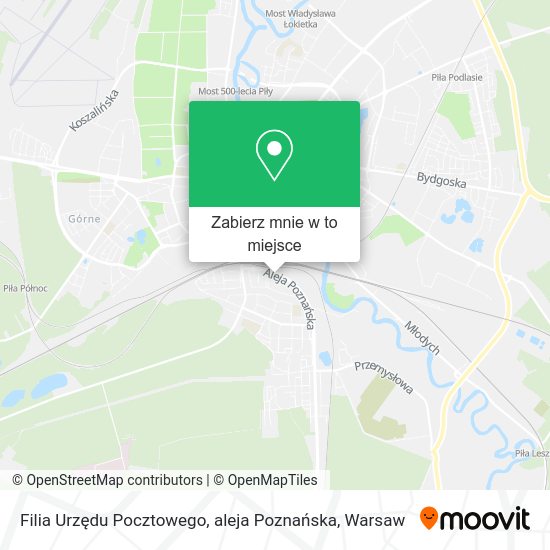 Mapa Filia Urzędu Pocztowego, aleja Poznańska