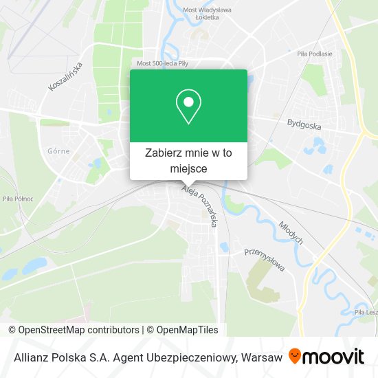 Mapa Allianz Polska S.A. Agent Ubezpieczeniowy