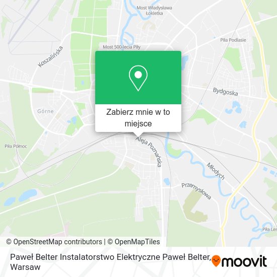 Mapa Paweł Belter Instalatorstwo Elektryczne Paweł Belter