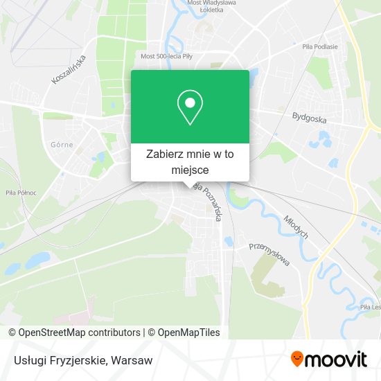 Mapa Usługi Fryzjerskie