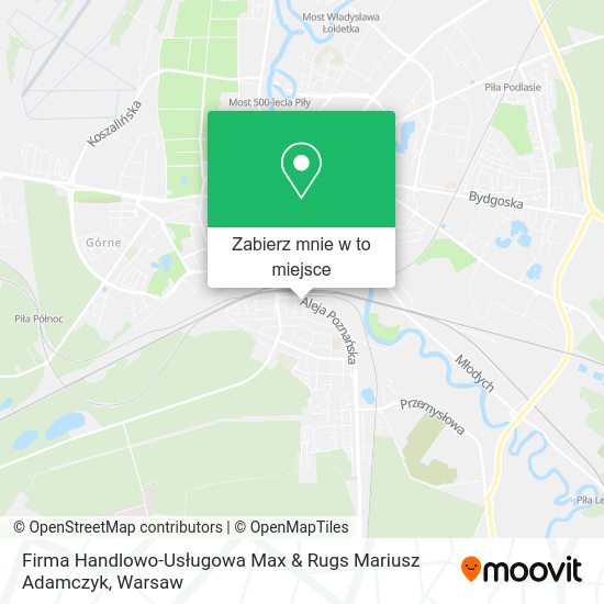 Mapa Firma Handlowo-Usługowa Max & Rugs Mariusz Adamczyk