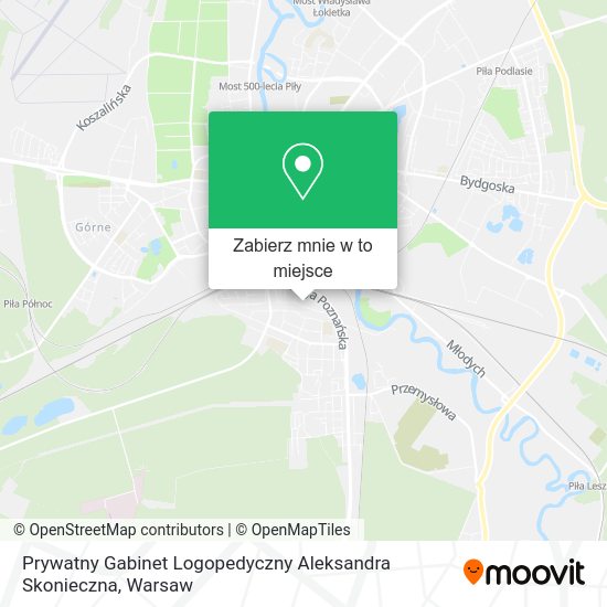 Mapa Prywatny Gabinet Logopedyczny Aleksandra Skonieczna