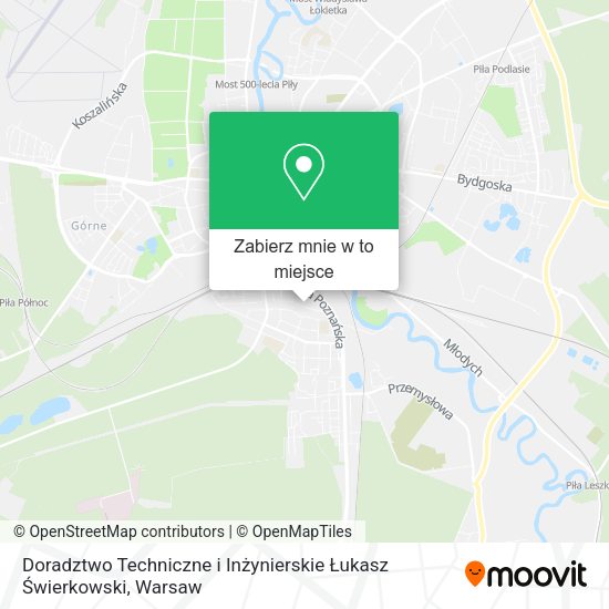 Mapa Doradztwo Techniczne i Inżynierskie Łukasz Świerkowski