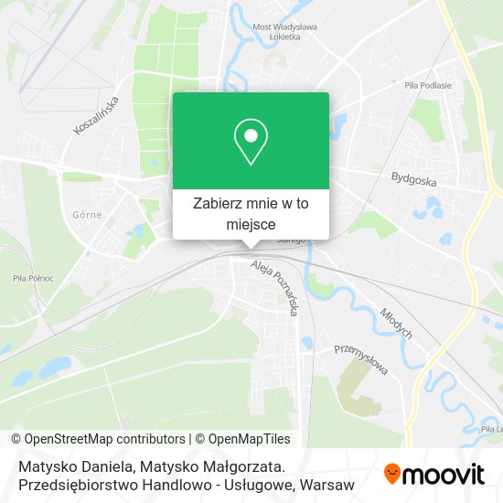 Mapa Matysko Daniela, Matysko Małgorzata. Przedsiębiorstwo Handlowo - Usługowe