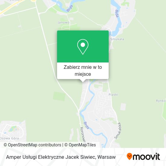 Mapa Amper Usługi Elektryczne Jacek Siwiec