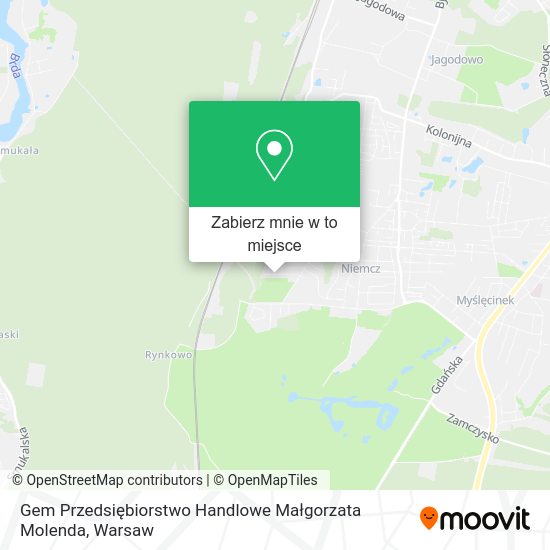 Mapa Gem Przedsiębiorstwo Handlowe Małgorzata Molenda