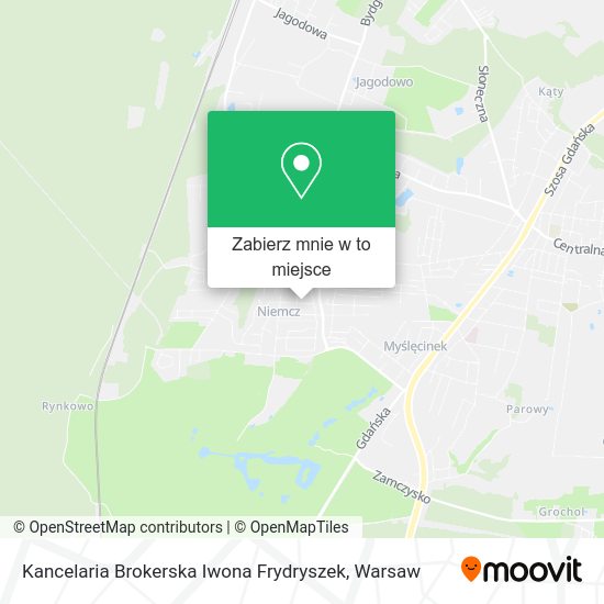 Mapa Kancelaria Brokerska Iwona Frydryszek