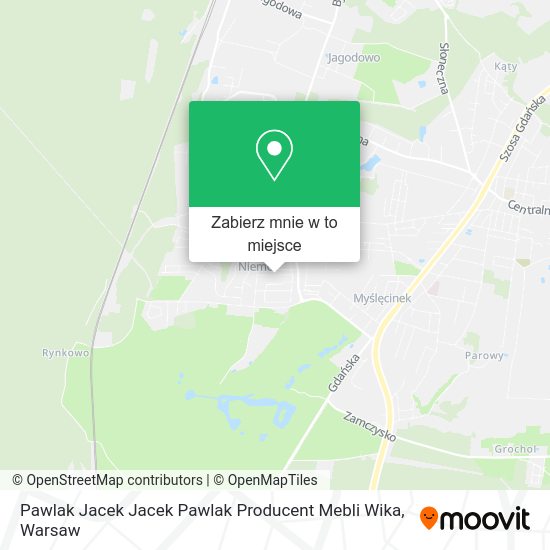 Mapa Pawlak Jacek Jacek Pawlak Producent Mebli Wika