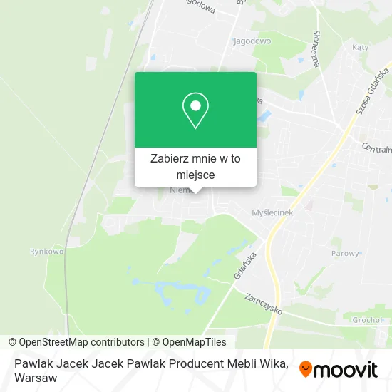 Mapa Pawlak Jacek Jacek Pawlak Producent Mebli Wika