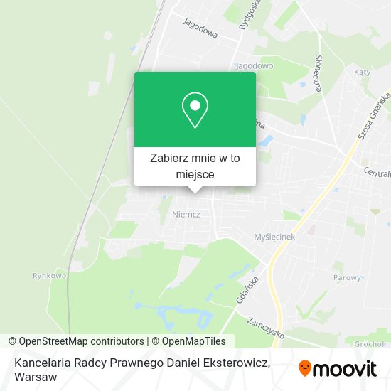 Mapa Kancelaria Radcy Prawnego Daniel Eksterowicz