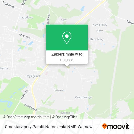 Mapa Cmentarz przy Parafii Narodzenia NMP