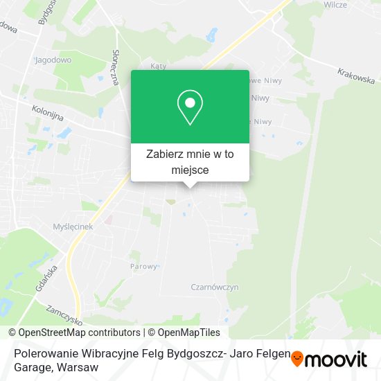 Mapa Polerowanie Wibracyjne Felg Bydgoszcz- Jaro Felgen Garage