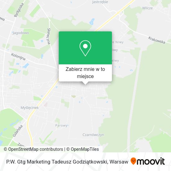 Mapa P.W. Gtg Marketing Tadeusz Godziątkowski