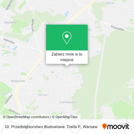 Mapa Gt. Przedsiębiorstwo Budowlane. Trella P.