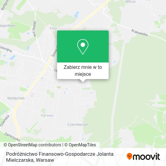 Mapa Podróżnictwo Finansowo-Gospodarcze Jolanta Mielczarska