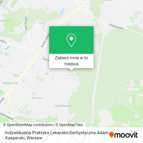 Mapa Indywidualna Praktyka Lekarsko-Dentystyczna Adam Kasperski