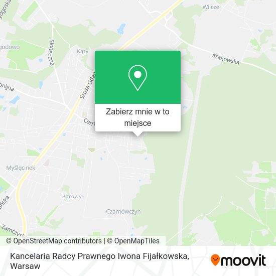 Mapa Kancelaria Radcy Prawnego Iwona Fijałkowska