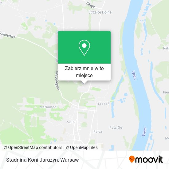 Mapa Stadnina Koni Jarużyn