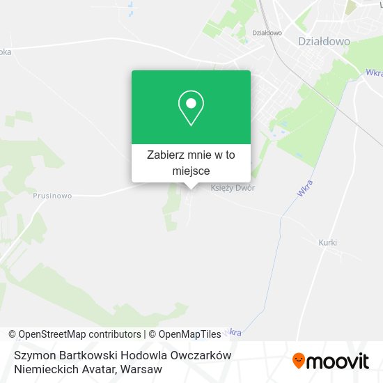 Mapa Szymon Bartkowski Hodowla Owczarków Niemieckich Avatar