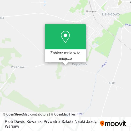 Mapa Piotr Dawid Kowalski Prywatna Szkoła Nauki Jazdy