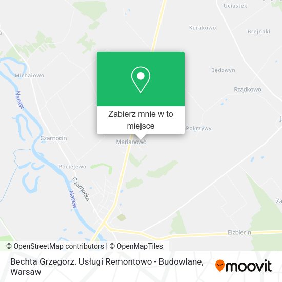 Mapa Bechta Grzegorz. Usługi Remontowo - Budowlane