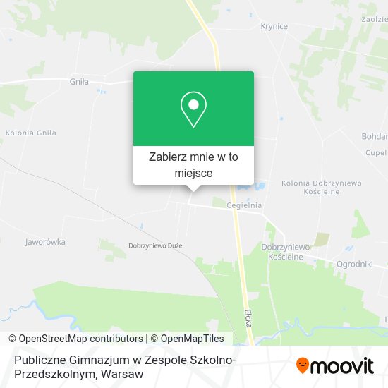 Mapa Publiczne Gimnazjum w Zespole Szkolno-Przedszkolnym