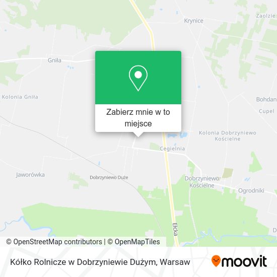 Mapa Kółko Rolnicze w Dobrzyniewie Dużym