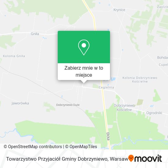 Mapa Towarzystwo Przyjaciół Gminy Dobrzyniewo