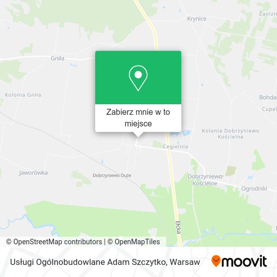 Mapa Usługi Ogólnobudowlane Adam Szczytko