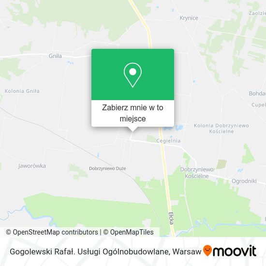 Mapa Gogolewski Rafał. Usługi Ogólnobudowlane