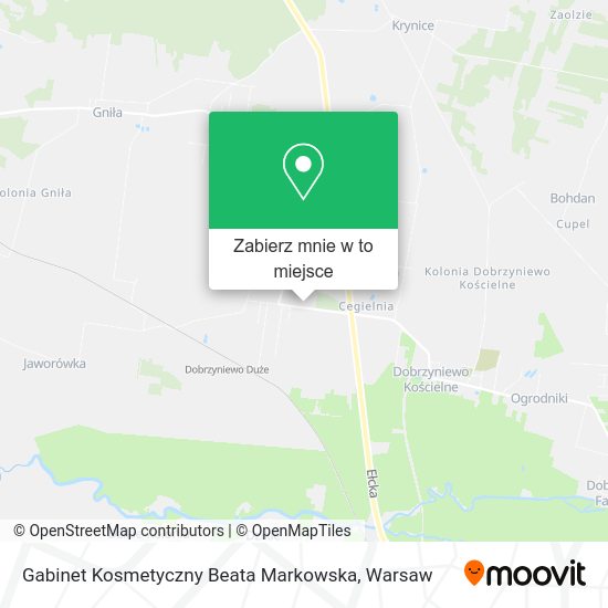 Mapa Gabinet Kosmetyczny Beata Markowska